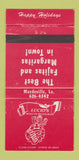 Matchbook Cover - Lucio's Mexican Food Mandeville LA WEAR Christmas 30 Strike