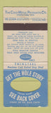 Matchbook Cover - Cold Metal Products Youngstown OH WEAR 30 Stick