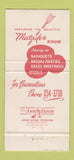 Matchbook Cover - Andy's Steer Room Restaurant Jacksonville FL WEAR 30 Strike