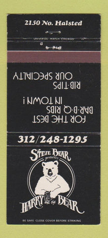 Matchbook Cover - Harry and the Bear Restaurant Chicago IL 30 Strike