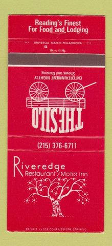 Matchbook Cover - The Silo Riveredge Restaurant Motor Inn Reading PA 30 Strike
