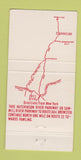 Matchbook Cover - Beausejour French Restaurant Brewster NY 30 Strike