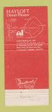 Matchbook Cover - Hayloft Dinner Theatre Manassas VA 30 Strike