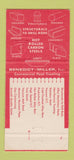 Matchbook Cover - Benedict Miller Tool Alloy Steel Lyndhurst NJ 30 Strike
