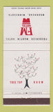 Matchbook Cover Frederick Martin Hotel Moorhead MN Tree Top Room WEAR 30 Strike