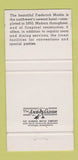 Matchbook Cover Frederick Martin Hotel Moorhead MN Tree Top Room WEAR 30 Strike