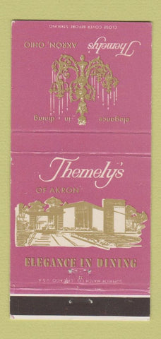 Matchbook Cover - Themely's Restaurant Akron OH 30 Strike