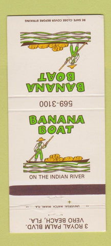 Matchbook Cover - Banana Boat Vero Beach FL WEAR 30 Strike