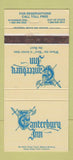 Matchbook Cover - Canterbury Inn  WEAR 30 Strike
