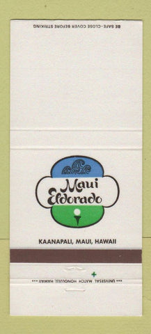Matchbook Cover - Maui Eldorado Golf Kaanapali Maui Hawaii 30 Strike