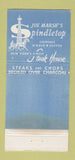 Matchbook Cover - Joe Marsh's Spindletop New York City WORN 30 Strike