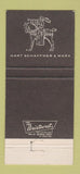 Matchbook Cover - Hart Schaffner Marx Clothes Fort Dodge IA  30 Strike