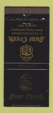 Matchbook Cover - Saw Creek Resort Bushkill PA WORN 30 Strike