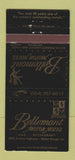 Matchbook Cover - Bellemont Motor Hotel Restaurant Baton Rouge LA 30 Strike