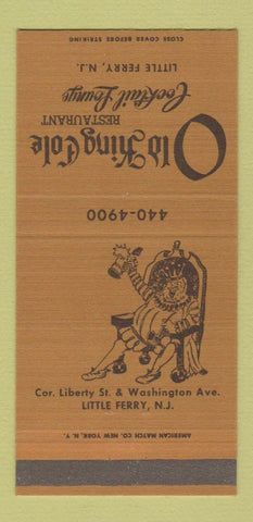 Matchbook Cover - Old King Cole Restaurant Little Ferry NJ 30 Strike