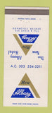 Matchbook Cover - New Albany Hotel Denver Colorado 30 Strike