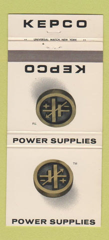 Matchbook Cover - Kepco Power Supply Flushing NY 30 Strike