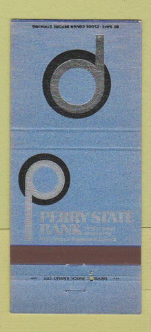 Matchbook Cover - Perry State Bank Perry IA 30 Strike