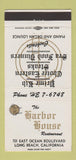 Matchbook Cover - Harbor House Restaurant Long Beach CA 30 Strike