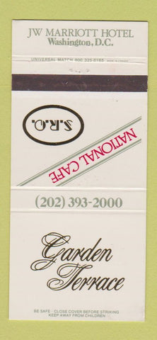 Matchbook Cover - Garden Terrace JW Marriott Hotel Washington DC 30 Strike