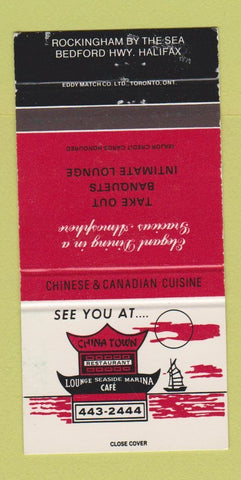 Matchbook Cover - China Town Chinese Restaurant Halifax NS WEAR 30 Strike