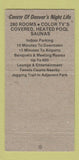 Matchbook Cover - Reese House Best Western Landmark Denver Colorado 30 Strike