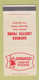 Matchbook Cover - Oarweed Lobster Pound Ogunquit ME 30 Strike