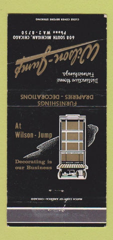 Matchbook Cover - Wilson Jump Drapes Chicago IL 30 Strike