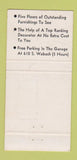 Matchbook Cover - Wilson Jump Drapes Chicago IL 30 Strike