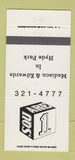 Matchbook Cover - Square 1 Madison & Edwards New York City 30 Strike