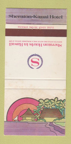 Matchbook Cover - Sheraton Hotels Hawaii Kauai WEAR 30 Strike