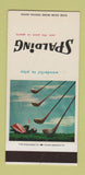 Matchbook Cover - Spalding Sporting Goods Golf WORN SAMPLE 30 Strike