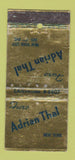 Matchbook Cover - Adrian Thal Furs New York City WORN 21 Strike Feature