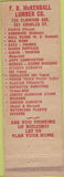 Matchbook Cover - McKendall Lumber Providence RI