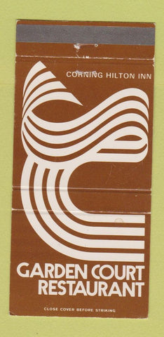 Matchbook Cover - Garden Court Restaurant Corning Hilton Inn NY 30 Strike