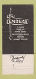Matchbook Cover - The Embers Restaurant San Antonio TX 30 Strike