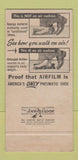 Matchbook Cover - Airfilk Shoes Hermann's Shoes Chillicothe OH 30 Strike