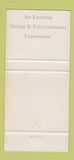 Matchbook Cover - RH Carr's Restaurant Lionville? PA? 30 Strike