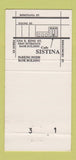 Matchbook Cover - Cafe Sistina Italian Restaurant Honolulu Hawaii 30 Strike