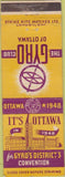 Matchbook Cover - Gyro Club Ottawa ON 1948