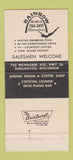 Matchbook Cover - Rainbow Motel Burlington WI 30 Strike