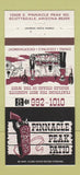 Matchbook Cover - Pinnacle Peak Patio Scottsdale AZ 30 Strike