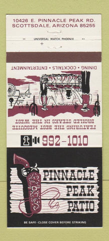 Matchbook Cover - Pinnacle Peak Patio Scottsdale AZ 30 Strike