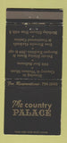 Matchbook Cover - The Country Palace Littleton Colorado WEAR 30 Strike