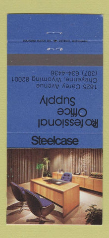 Matchbook Cover - Steelcase Office Furniture Cheyenne WY 30 Strike