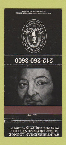 Matchbook Cover - Swift Restaurant New York City  30 Strike