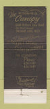 Matchbook Cover - Bloomfield Canopy Orchard Lake MI 30 Strike