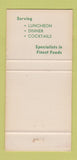 Matchbook Cover - The Brass Platter Monrovia CA 30 Strike