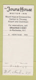 Matchbook Cover - Towne House Motor Inn Rochester NY 30 Strike
