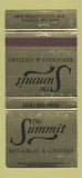 Matchbook Cover - Summit Restaurant Racine WI WEAR 30 Strike